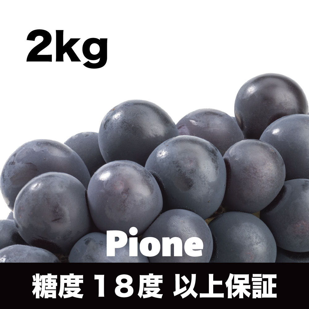 ピオーネ【約2kg/3~5房/糖度18度保証】EC013(税込)