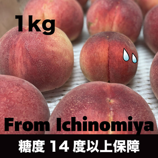 「いちのみや」の大玉桃【約1kg/3玉/糖度14度保証】EC001（税込）