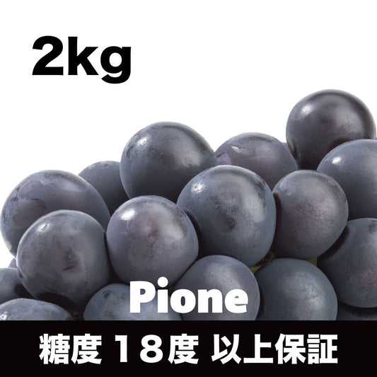 ピオーネ【約2kg/3～5房/糖度18度保証】EC013（税込）